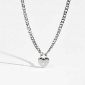 Padlock Heart Pendant Necklace